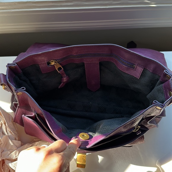 Proenza Schouler PS1 bag in medium size, color Plum - Picture 6 of 10